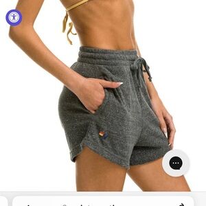 Aviator National logo embroidery light weight Lounger Short - Heather women’s M